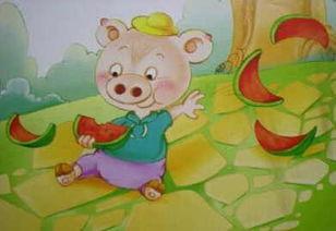 小猪吃瓜怎么吃,趣味盎然的夏日食趣